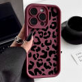 Fashion Brown Black Leopard Print Phone Case For iPhone 14 15 Pro Max 11 12 13 Mini SE 7 8 Plus X XR XS MAX Shockproof Cover.