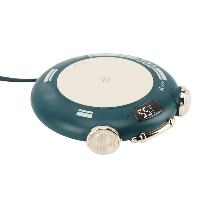 Heating Coaster Electric Mug Warmer 55 degrees Celsius 65 degrees Celsius 75 degrees Celsius Constant Temperature Screen Display 20W for Tea