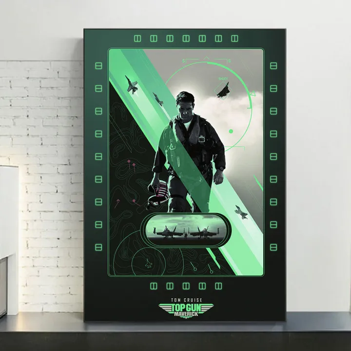 Top%20Maverick%20Wall%20Art%20Poster%201986%20Classic%20Old%20Movie%20Modern%20Home%20Room%20Decoration%20Canvas%20Painting%20Mural%20Pictures%20Print%20Artwork%20-%20Image%207