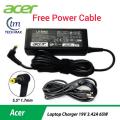 ACER Laptop Adapter For Acer 4736z 5736z 4741 4710g 4743G 4738 V5-431 4755 4755g 5755 V5-471 E1-470 Series (19V-3.42A 65W 5.5mm*1.7mm). 