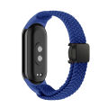 Watch Strap For Xiaomi Mi Band 8 9 10 Elastic Nylon solo Loop Adjustable Watch Band Magnetic Buckle Belt for MI bend 8 9 10 শুধু ঘড়ির বেল্ট ঘড়ি না.