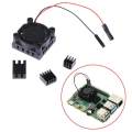 Square Cooling Fan with Heatsink Kit For Raspberry Pi 4B. 