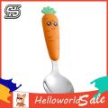 HelloWorld Carrot Cutlery Fine Workmanship Smooth Surface Mud Scraping Spoon. 
