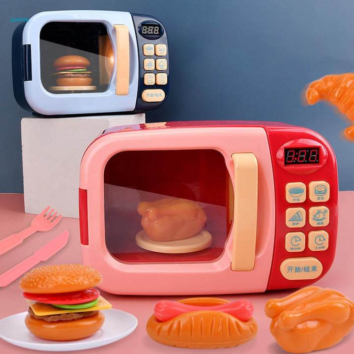 Food%20Cooking%20Toys%20Learning%20Dollhouse%20Decoration%20Mini%20Microwave%20Oven%20Playset%20-%20Image%204