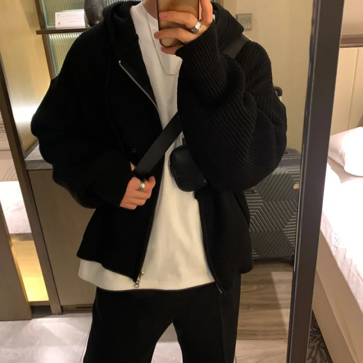 Winter%20Clothing%20Men's%20Luxury%20Knitted%20Hooded%20Zipper%20Cardigan%20Sweater%20Long%20Sleeve%20Solid%20Color%20Hoodie%20Korean%20Popular%20Knitwear%20BunnyGarden%20-%20Image%206