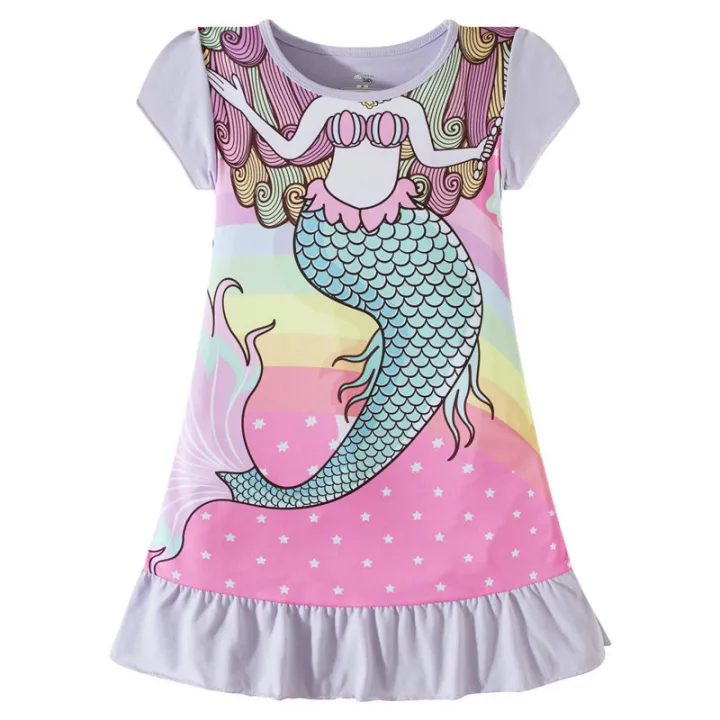 Fish%20Costume%20Day%20Dress%20Beauty%20Minnie%20Dress%20Raw%202024%20Snow%20White%20Princess%20Dress%20Girls%20Children%20Clothes%20Belle%20Anna%20Elsa%20Rapunzel%20-%20Image%204