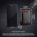 Rfid Carbon Fiber Men Wallets Card Holder Money Bag Slim Thin Mini Wallet Male Small Short Purse Black Walet Billfold Vallet. 