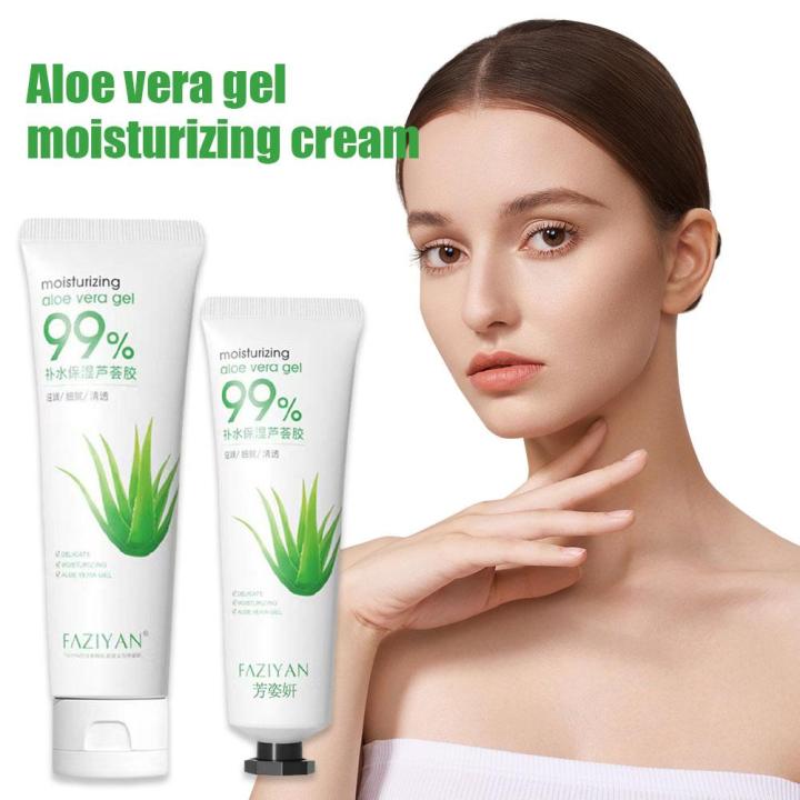Natural Aloe Vera Gel Cream Soothing Moisturizing Hydrating Acne Day Skin Extracts Care Remove Plant Creams Whitening