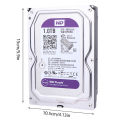 Purple 1TB Surveillance Internal Hard Drive Disk 3.5 64M Cache SATA III 6Gb/s 1TB HDD HD Harddisk For CCTV DVR NVR. 