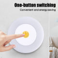 1/2PCS Touch Sensor Night Light ABS Wall Lamp USB Charged Lights Portable Mini Night Lamp White/Yellow Light. 