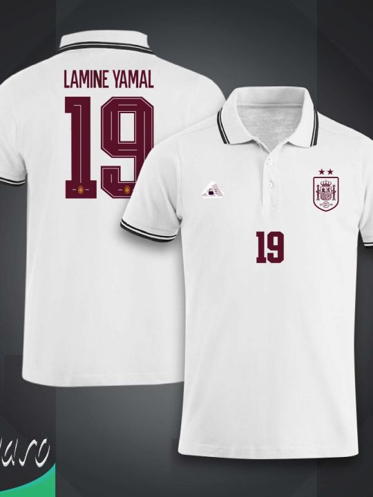 Lamine%20Yamal%2019%20Football%20Jersey%20For%20Men%20-%20Half%20Sleeve%20Collar%20Polo%20Yamal%2019%20t%20shirt%20-%20Spain%2019%20Jersey%20-%20Image%203