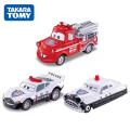 TAKARA TOMY Tomica Disney C-36 Lightning McQueen Police Car C-38 Mater Fire Engine Alloy Toy Motor Diecast Metal Model Gifts. 