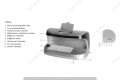 Multinational Banknote Detector Money Detector with UV Mg Watermark Magnifier Detection Fake Note Money Detector AL-11. 