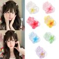 Fashion Cute Frangipani Hair Clip Transparent Jelly Color Simple Ponytail Hairpin Hair Accessories Headwear Barrettes Girls. 