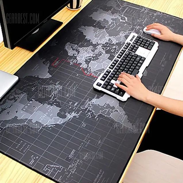 Gaming Mouse Pad WORLD MAP (BIG SIZE) 35nh/16inh
