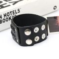 Jessingshow 2021 Fashion Vintage Handmade Weave X Letter cow Leather Bracelet Men Charm Cuff Wristband Wide Leather Bracelet. 