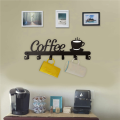 2X Coffee Mug Holder Wall Mounted,Coffee Bar Decor Sign,Coffee Cup Rack Holds,Coffee Sign Mug Hanger,Coffee Mug Rack. 