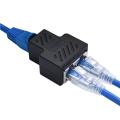 Rj45 Ethernet Splitter Adapter Female To Female 1 To 2 Lan Ethernet Network Cable Connector Support Adsl Hubs Switch Router. 