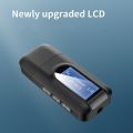 OOTDTY USB Dongle Bluetooth 5.0 Audio Receiver Transmitter with LCD Display 3.5mm Jack AUX USB Wireless Adapter for TV Car PC.