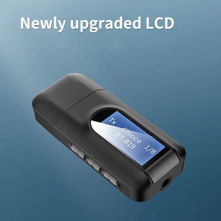 OOTDTY%20USB%20Dongle%20Bluetooth%205.0%20Audio%20Receiver%20Transmitter%20with%20LCD%20Display%203.5mm%20Jack%20AUX%20USB%20Wireless%20Adapter%20for%20TV%20Car%20PC%20-%20Image%202