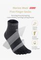 AONIJIE Merino Wool Sports Toe Socks Women Men Woolen Mini-Crew Five Finger Socks Quarter Toe Socks For Trail Run Marathon E4823.