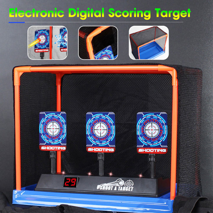 Practical Electronic Digital Scoring Target f/ Nerfs Guns Auto Reset ...