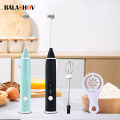 Portable Milk Frother USB Rechargeable Handheld Blender Foamer High Speeds Drink Maker Whisk Mixer For Coffee Cappuccino Cream. 