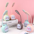 Cute Cartoon Design Rechargeable Table Lamp Foldable Design Animals Reading Light. 