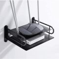 Stainless Steel Wall Mounted Router Stand Durable multimedia shelf.
