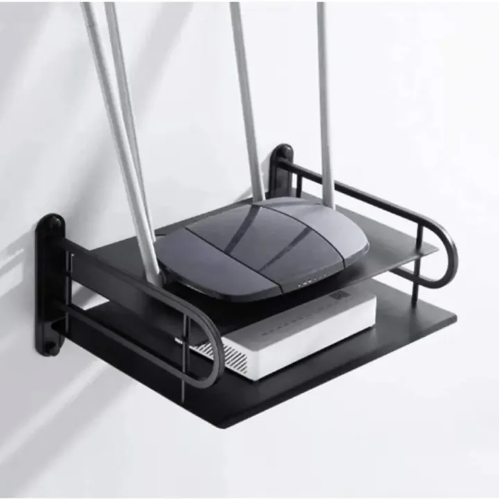 Stainless%20Steel%20Wall%20Mounted%20Router%20Stand%20Durable%20multimedia%20shelf%20-%20Image%202