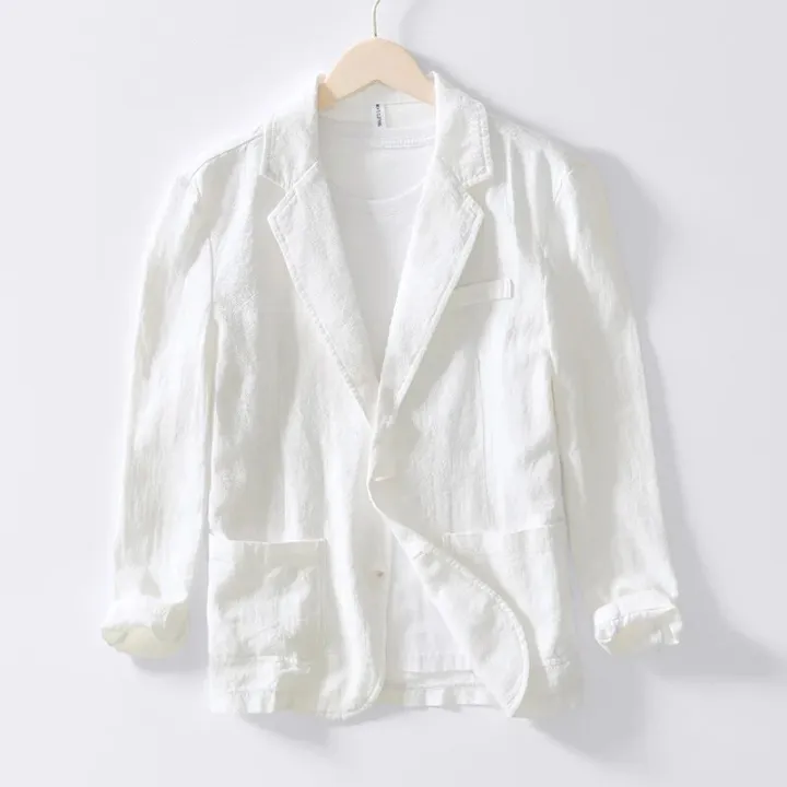 2023%20Spring%20New%20Casual%20Linen%20and%20Cotton%20Safari%20Suits%20for%20Men%20Clothing%20Solid%20Color%20Blazers%20Men%20Jackets%20Oversize%20-%20Image%204