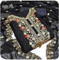 Exclusive Embroidered Three-Piece Salwar Kameez for Women - Stylish Dress Set. 