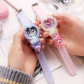 Cartoon primary school children's watch glow-in-the-dark silicone electronic watch doll watch. 
