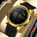 SANDA New Multifunctional Sports Watch for Teenagers with Trendy Design and Waterproof Men's Watch SD9064-2. 