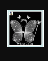 Butterfly Wings Girl's Fairy Princess Glitter Butterfly Party Costume Wings Wand Headband.