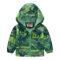 Boys Windproof Hooded Jacket Various Cartoon Graphic prints Zipper Coat Kids Spring Clothes. 