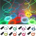 1m 3m 5m Glow El Wire Neon Cable For Dance Party Diy Costumes Multicolor Illuminated Aa Lamp Led Strip. 