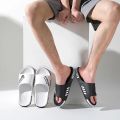 Fashion Men's Slippers PVC Soft Sole Non-slip Slides Casual Outdoor Beach Flip Flops Home Bathroom Couples Slippers New Sandal. 