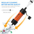 Outdoor Water Filter Straw Water Filtration System Water Purifier for Emergency Preparedness Camping Traveling Backpacking. 