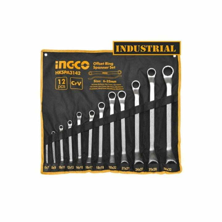 12PCS%20OFFSET%20RING%20SPANNER%20SET%20INGCO%20-%20HKSPA3142%20-%20Image%202