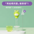 Install pacifier type baby feeder with anti choking throat and graduated needle cylinder measuring cup for feeding fruit juice AP1330.