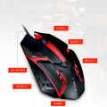 (GEARBEST) Gaming Mouse T-Wolf V1 Gaming Mouse With RGB Backlit Seven Colour Lighting RGB Mouse Wired Gaming Mouse 2021. 