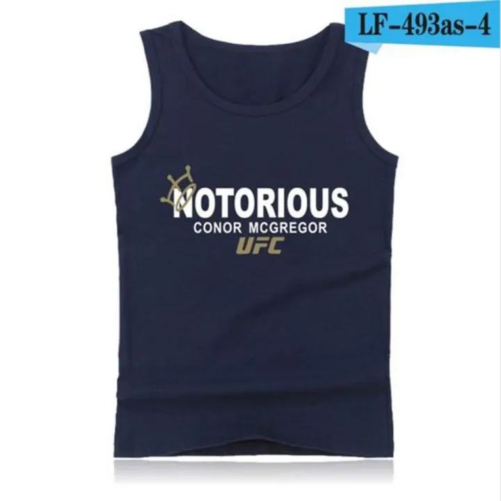Dethrone Conor Mcgregor Dublin Walk Out mens tatops shirt summer gym vest cotton bodybuilding tatop men fitness clothing
