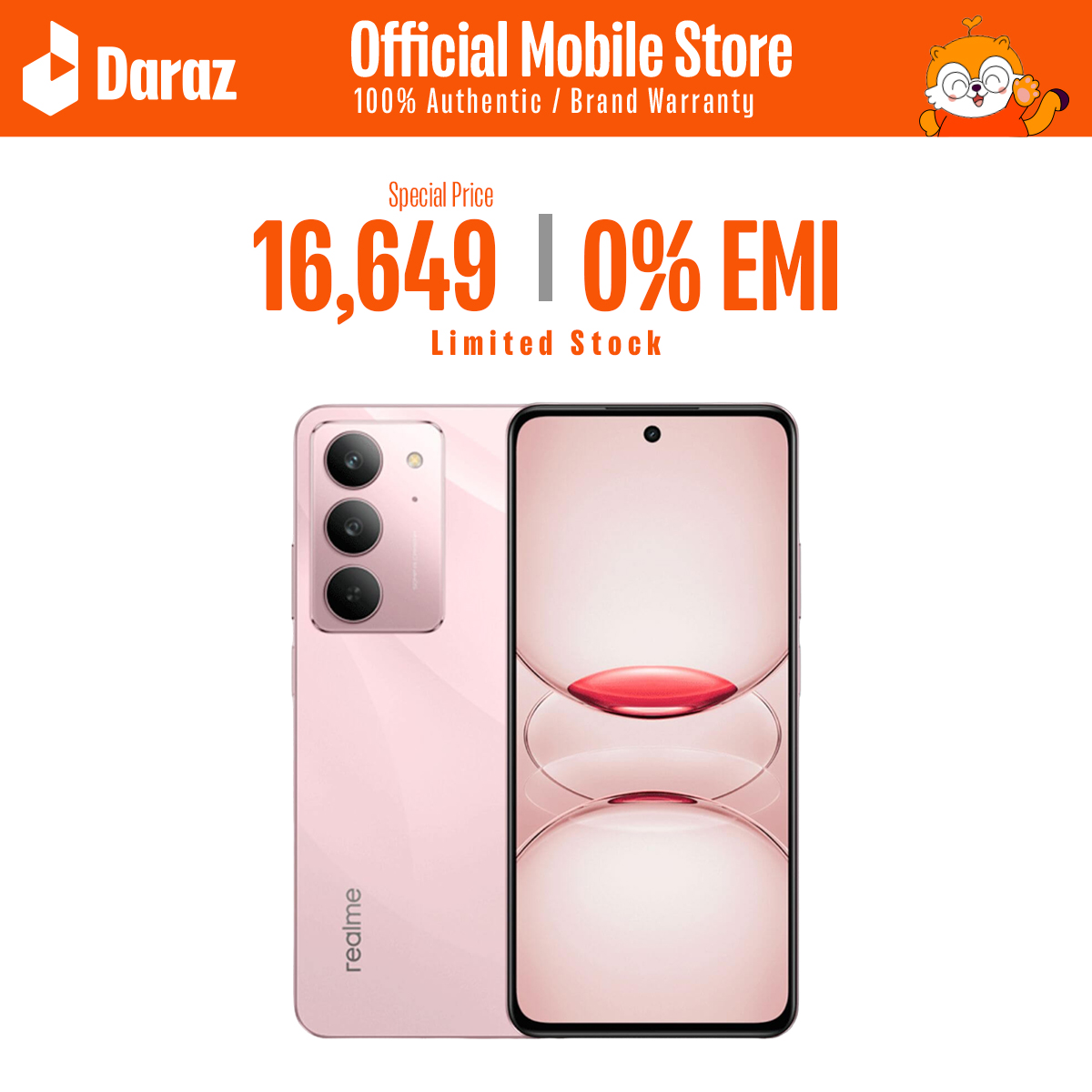 Realme C75x - IPS LCD - 6.67 Inches Display - 6GB RAM 128GB ROM - 50MP Rear Camera - 5MP Front Camera - Dual SIM - 5600mAh Battery