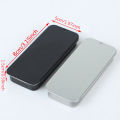 Portable Tin Box Mini Iron Slide Cover Storage Jewelry Cases Container Can. 
