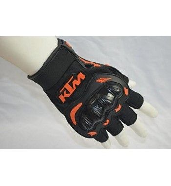 KTM Half Finger Gloves for Motorcycle Motocross 1 Pair