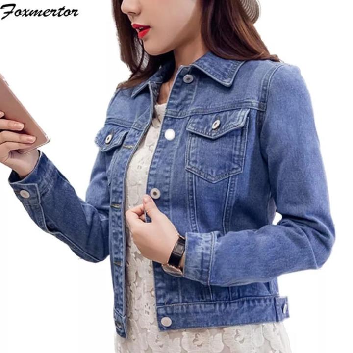 Women's Fashion Winter Jeans Jacket Tops Plus Size.