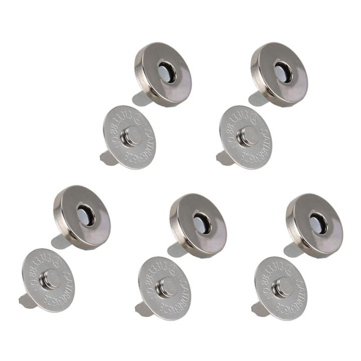 100 Sets Magnetic Button Clasp Snaps 18mm - Great for Sewing, Craft, Purses, Bags, Clothes, Leather