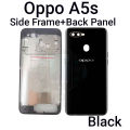 For Oppo A5s Side Frame + Back Panel Housing + Camera Glass Back shell Replacement Spare Parts. 