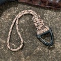 BKKH Emergency High Strength Outdoor Tools Parachute Cord Camping Hiking Paracord Keychain Lanyard Key Ring. 